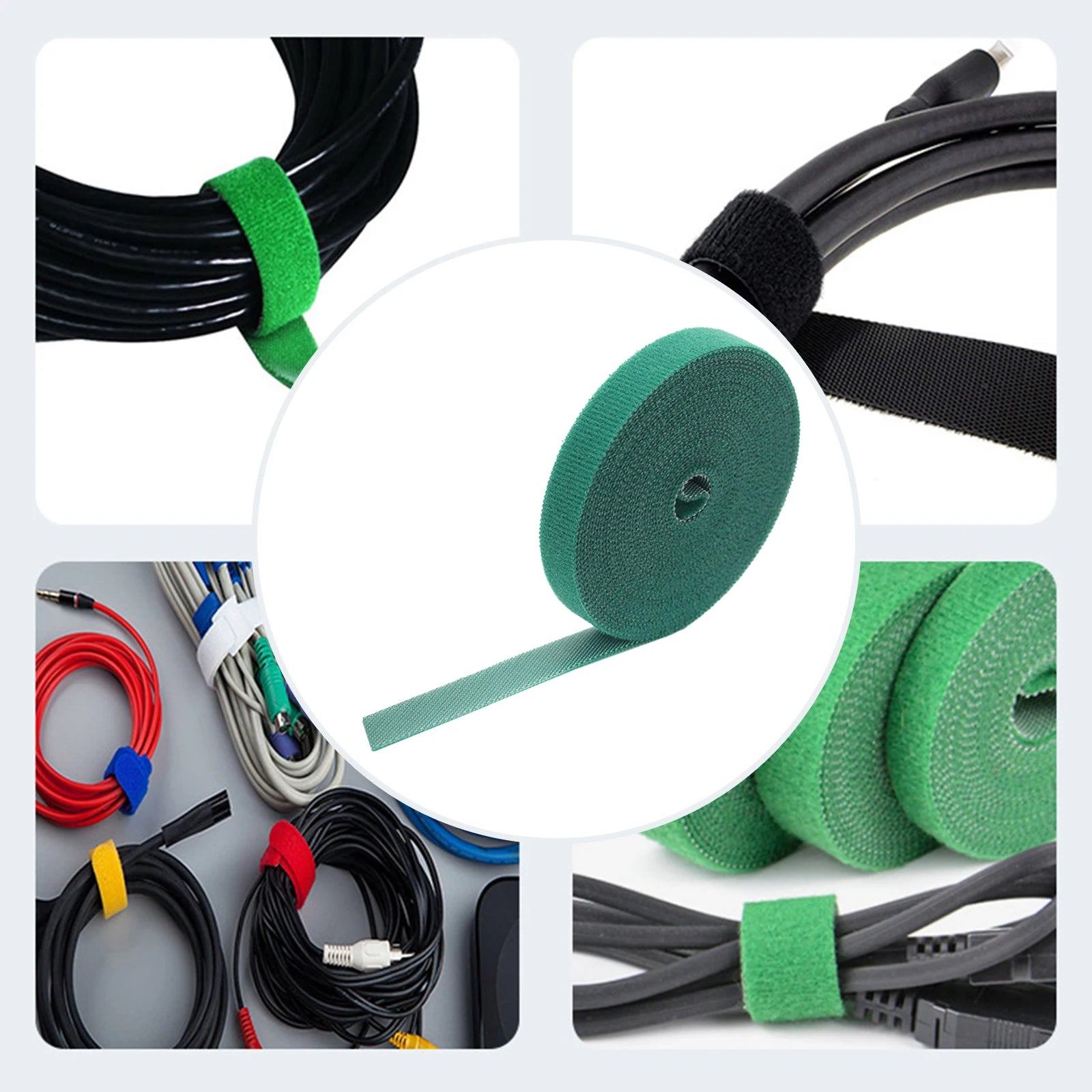 35m Reusable Plant Ties Nylon Garden Tie Tree Straps twist tie Green Fastener Tape for Cucumbers Climbing Plants Straightening Zpaxo