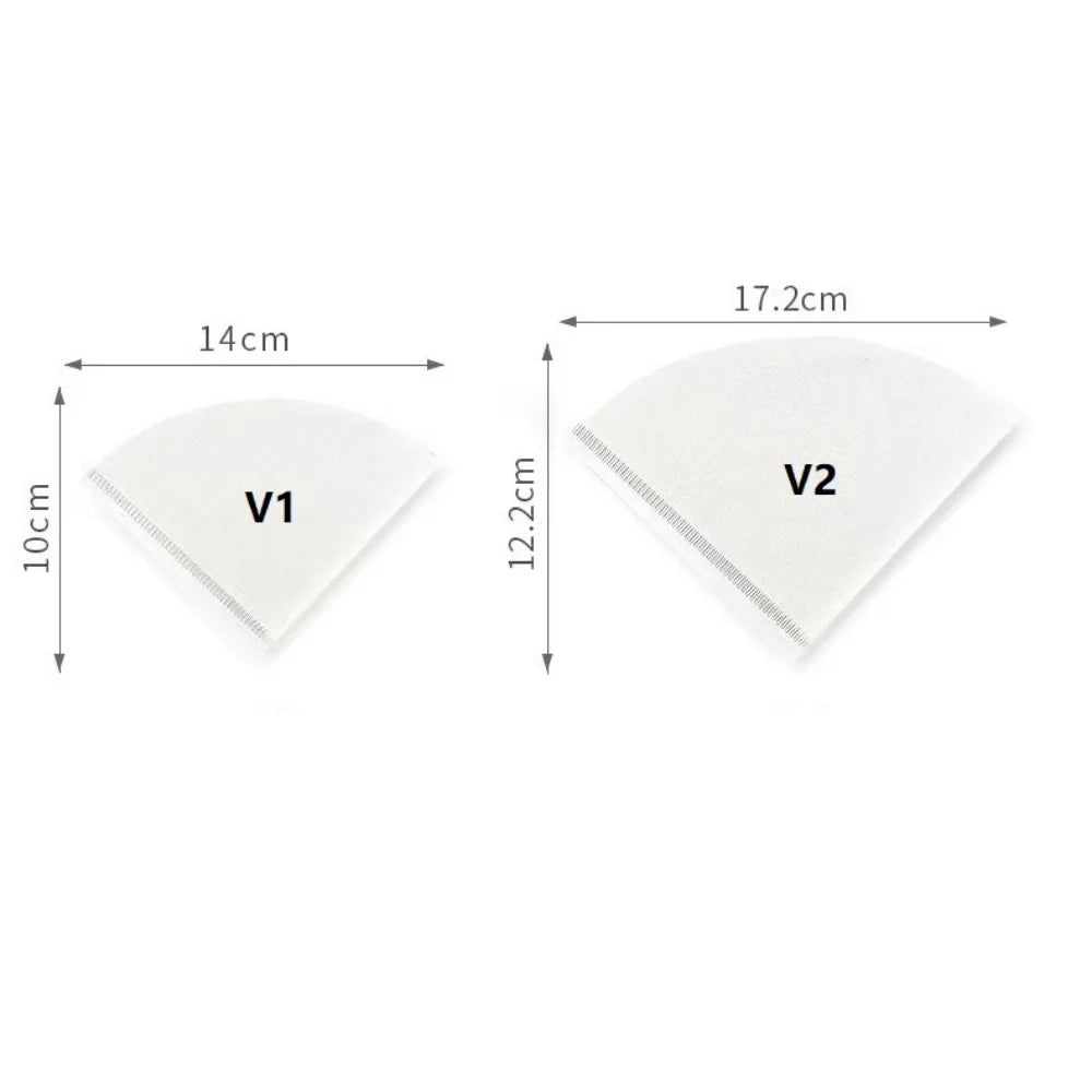 Single-use Coffee Filter Paper Bag Conical 2-4 Cups Natural Drip Zpaxo