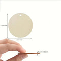 100pcs Round Wooden Circles - One Hole Wood Coin Discs for DIY Crafts, Party, Birthday, Christmas Decorations Zpaxo 50pcs
