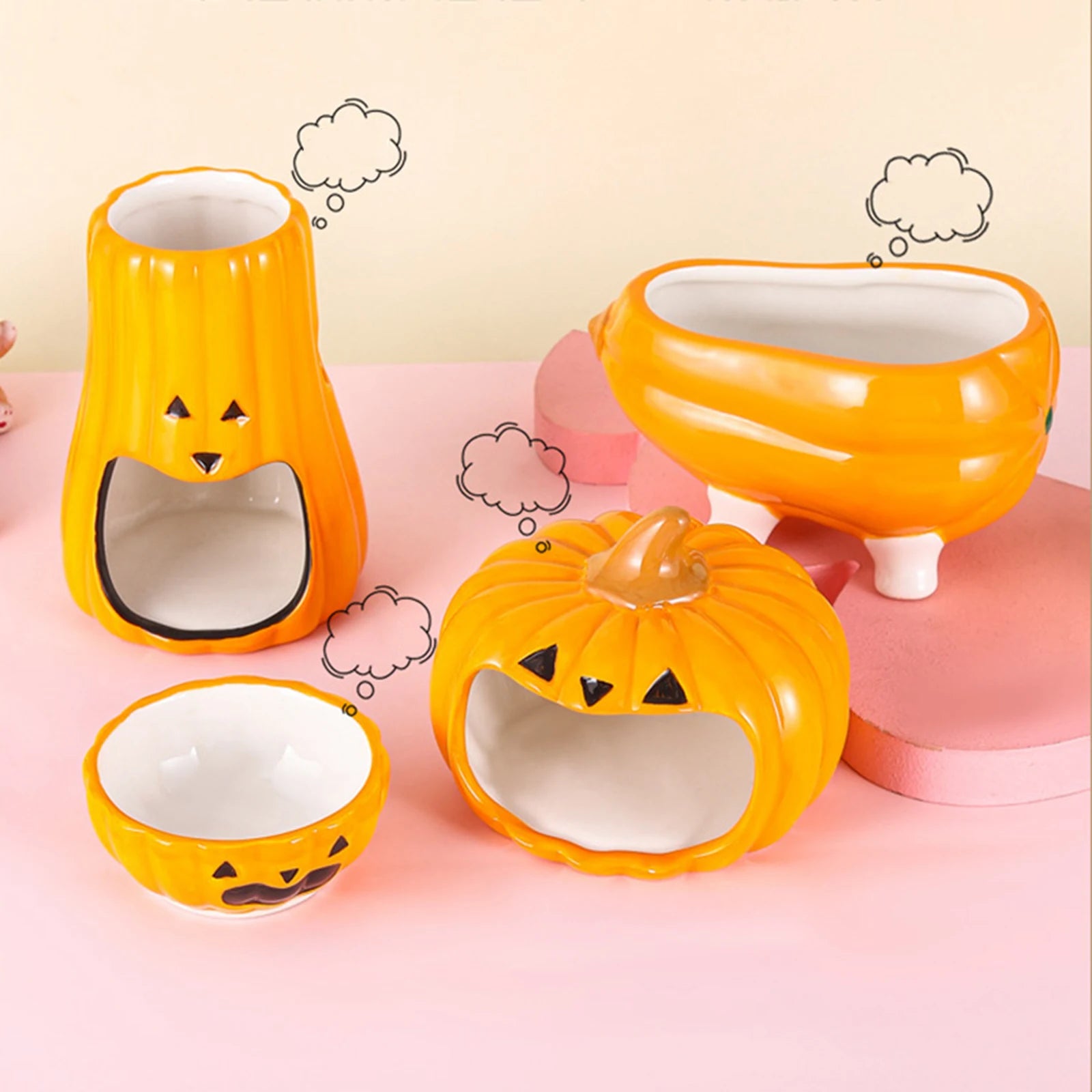 Ceramic Gerbil Chinchilla Rat Accessories Cute Landscaping Habitats Zpaxo