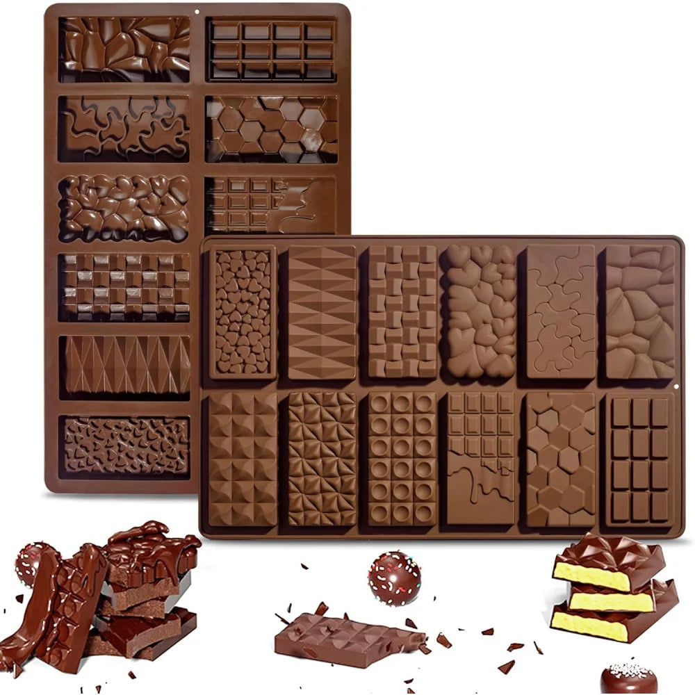 Chocolate Bar Molds Non-stick Chocolate-filled Pistachio Bars Zpaxo