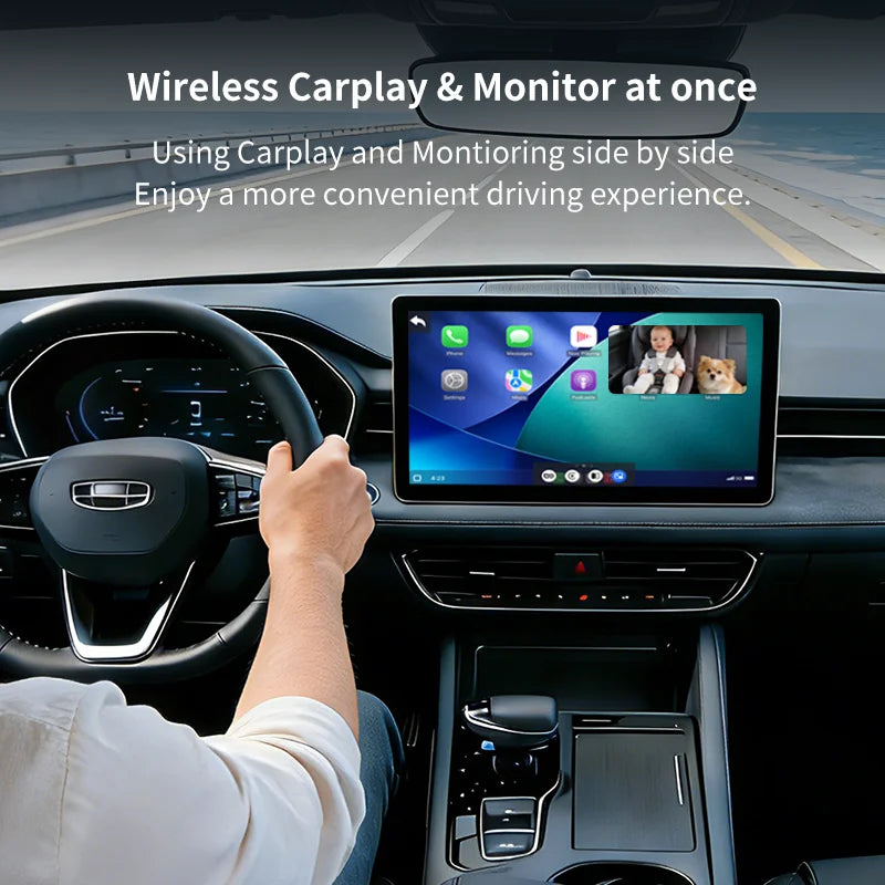 Cabin Care Car Camera For Baby Wireless CarPlay Adapter 1080P Baby Car Camera 150° Wide Angle Real Time Seat Monitor For 98% Car Zpaxo