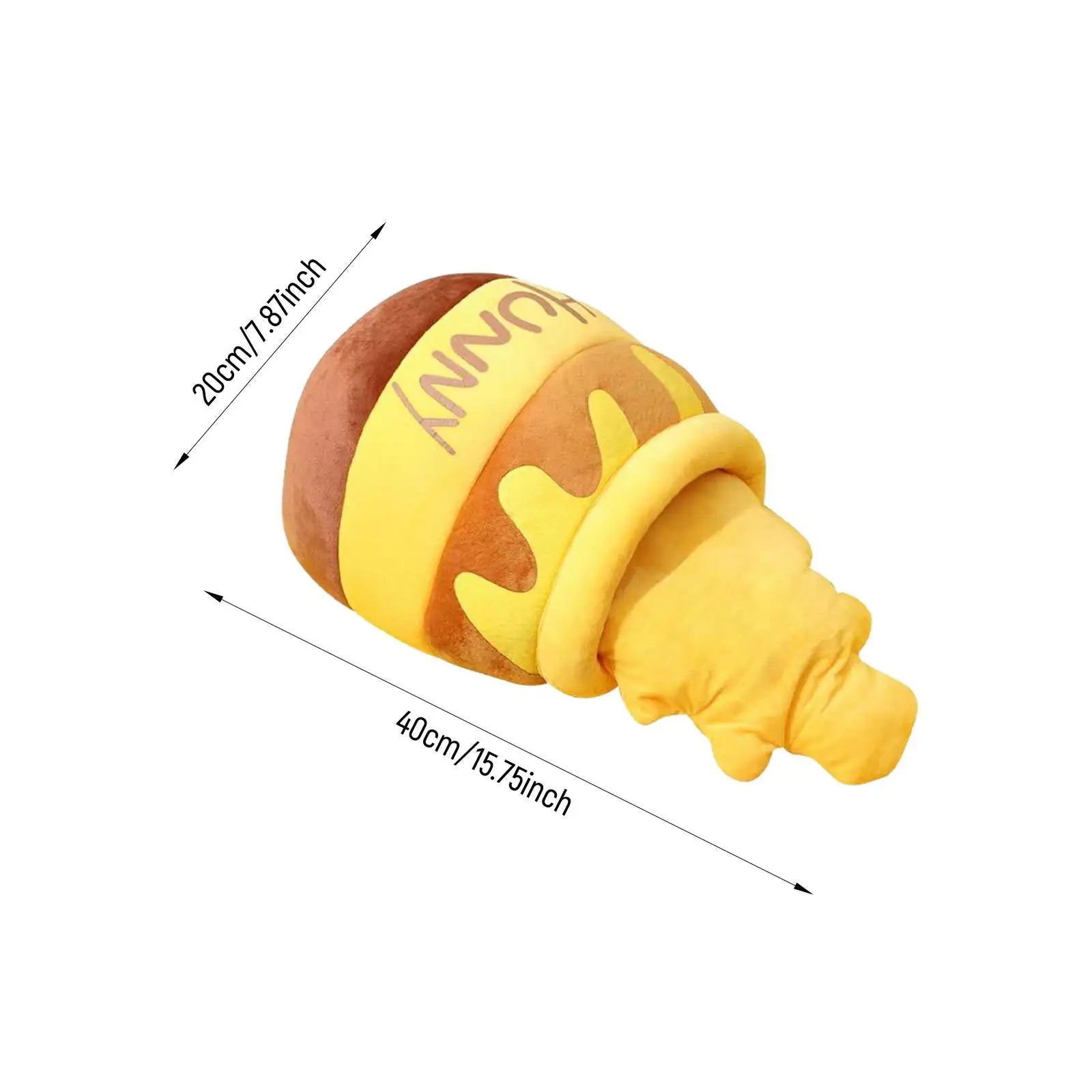 Honey Shape Cat Bed for Indoor Cats Pet Bed Nest washable Removable Cat Pet sleeping bed Cartoon honey jar shaped cat bed Zpaxo Yellow