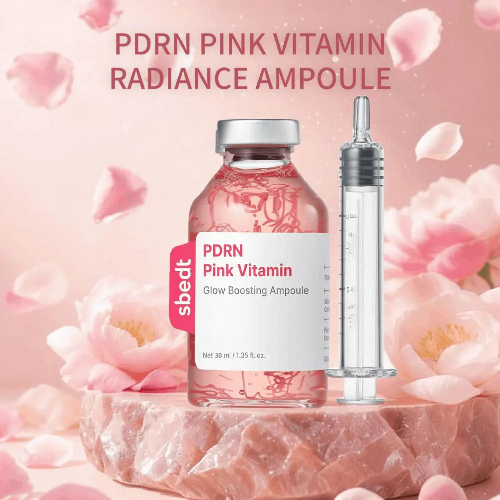 Collagen Peptide Pink PDRN Vitamin Brightening Essence Ampoule Set Brightening Face Serum Zpaxo