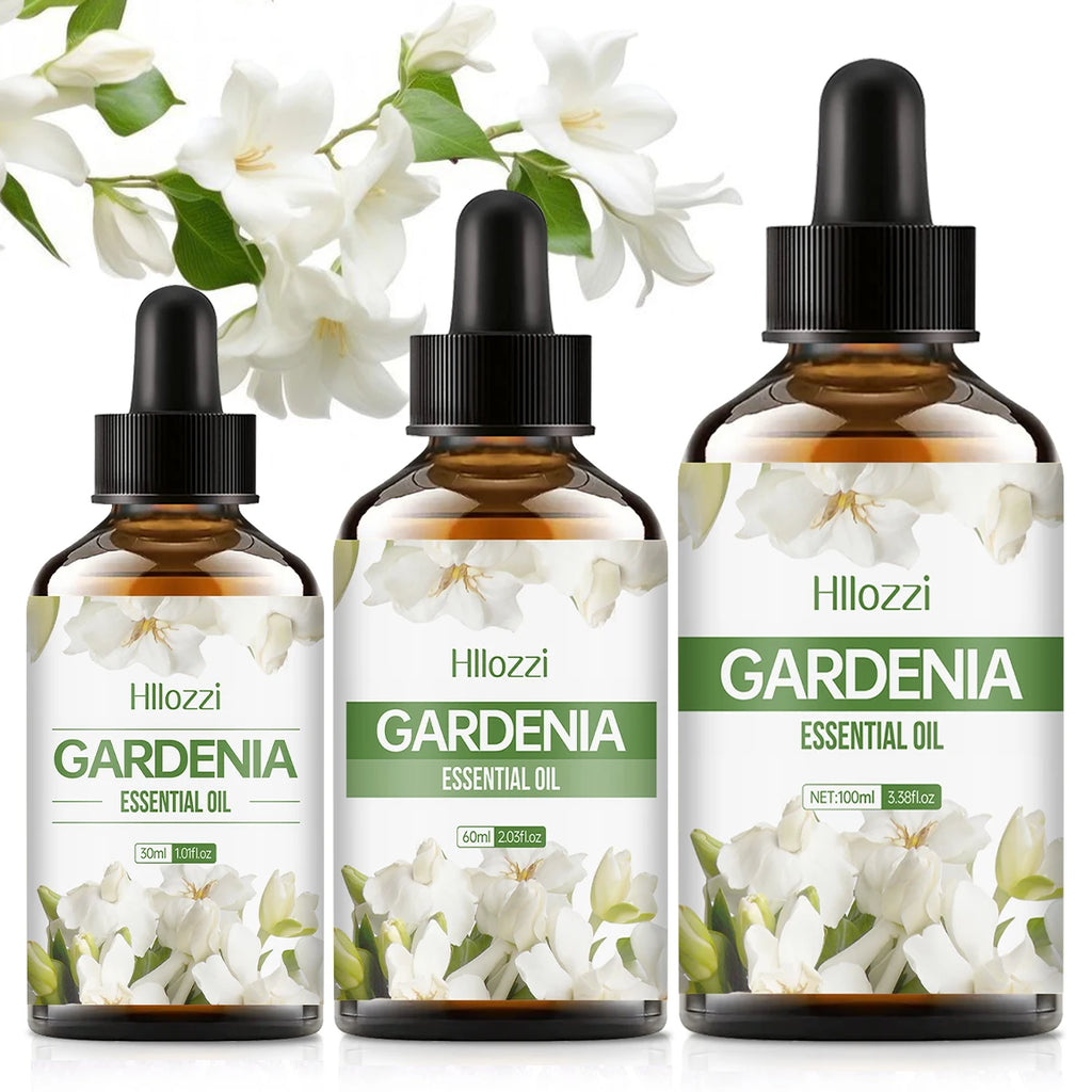 Gardenia essential oil, a pure floral scent, suitable for body massage and hair care, can also be used in a diffuser Zpaxo