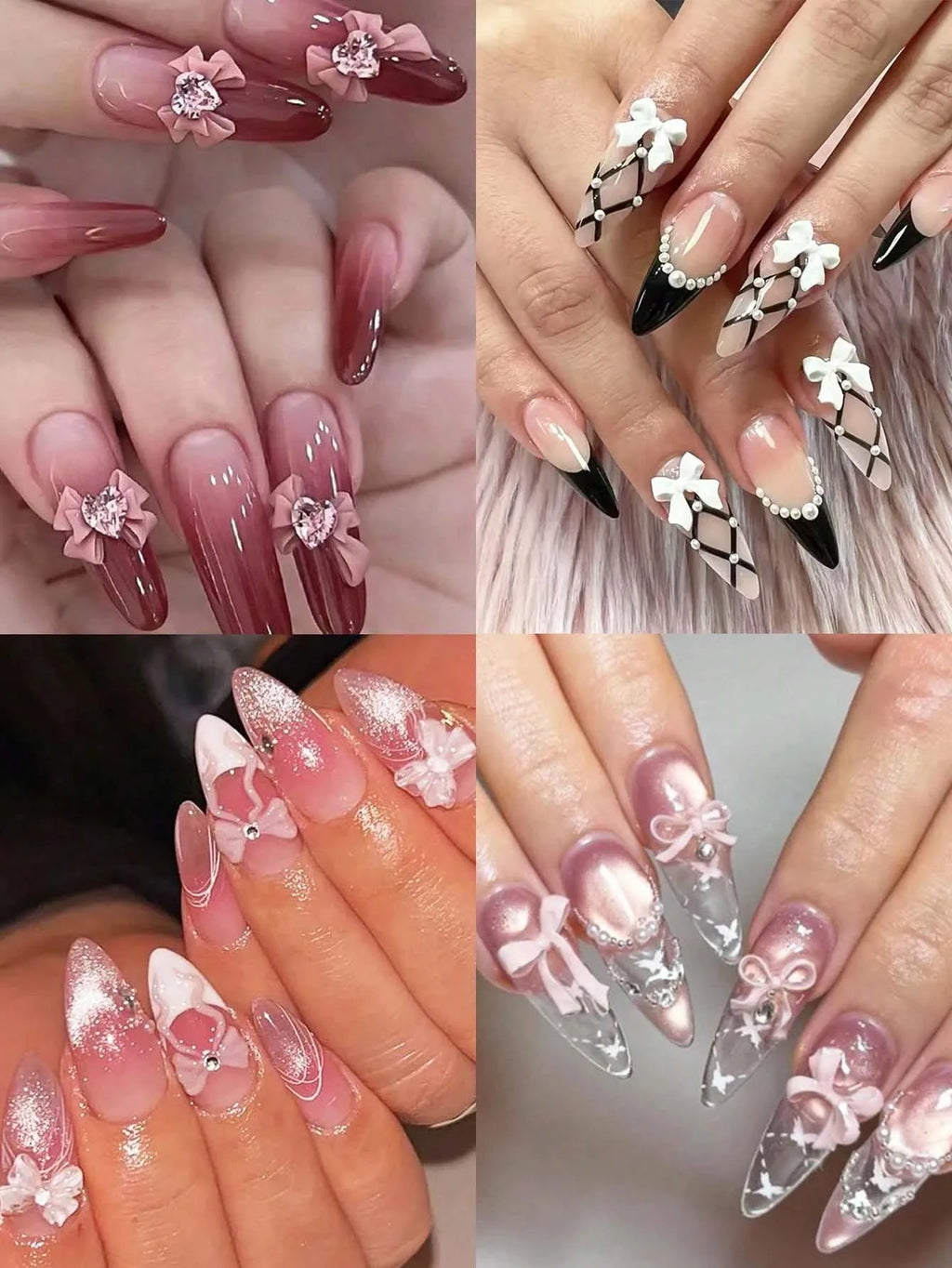 3D Ribbon Bowknot Silicone Nail Art Mold – DIY Carving Template Nail Art Mold Zpaxo
