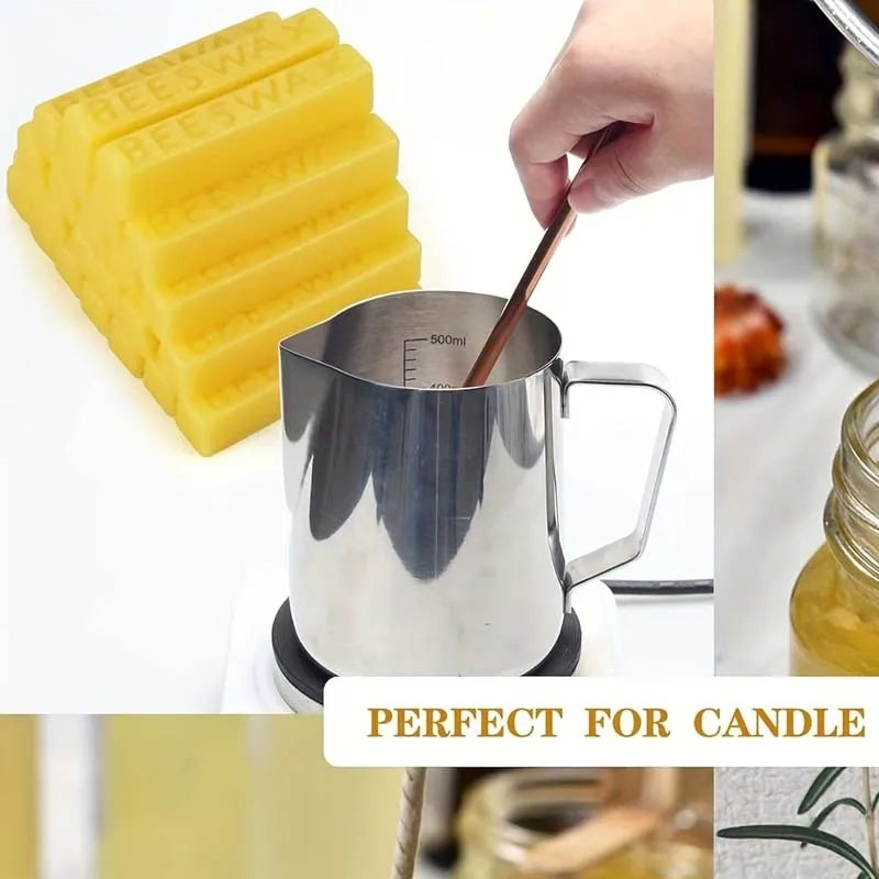 Natural Yellow Beeswax Sticks – Candle Making & DIY Crafts Natural Beeswax Block Zpaxo