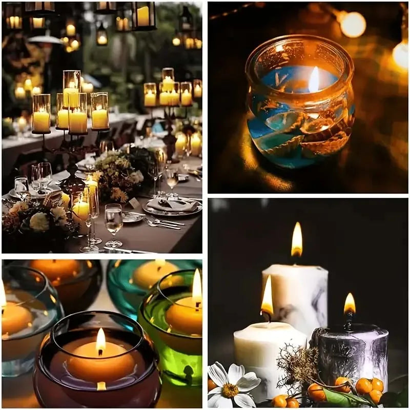 50pcs Candle Wick Making Kit, with 5pcs Candle Wick Holder and 60pcs Glue Point, Suitable for Soybean Beeswax Make Candles Zpaxo
