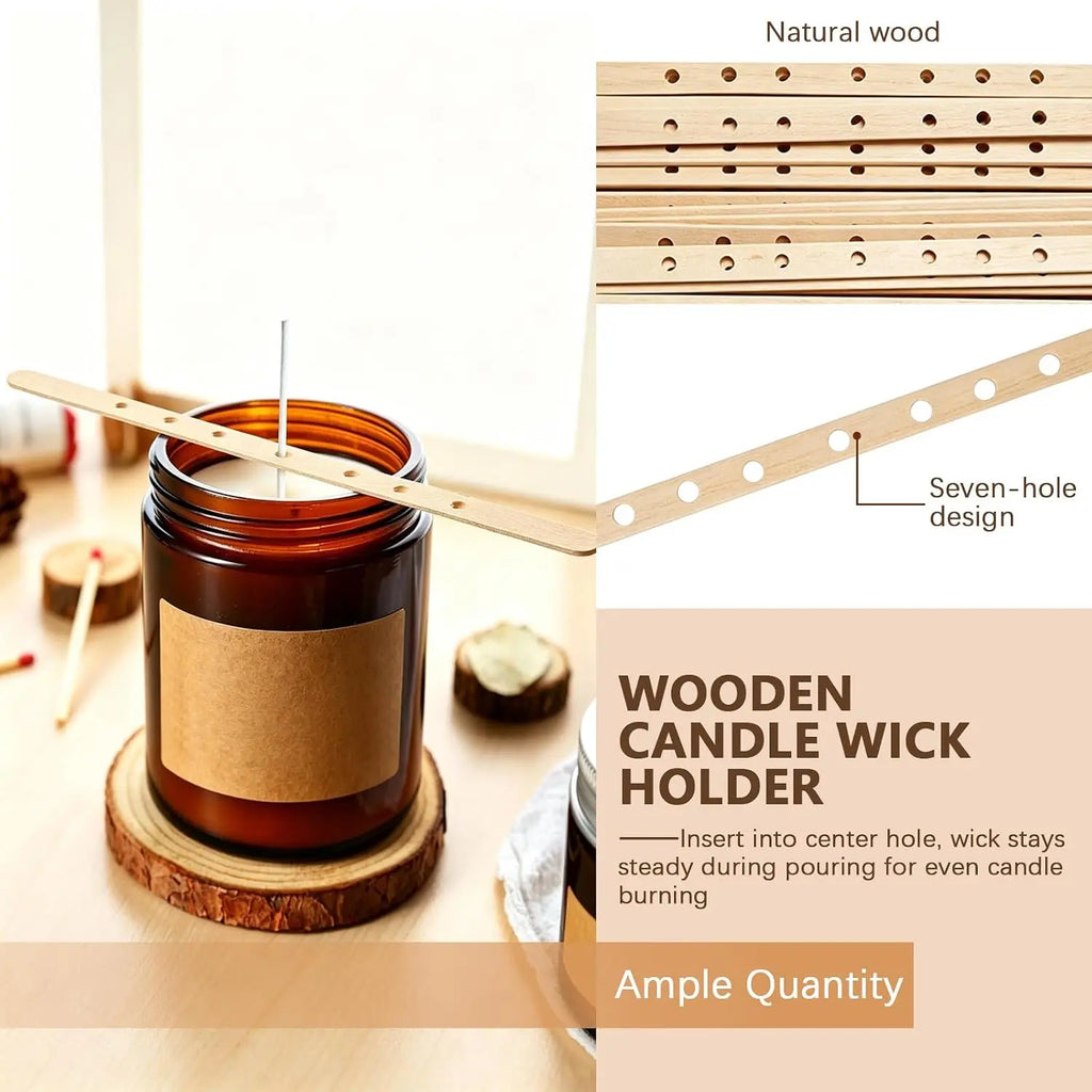 7-Inch Candle Wick Holder – 7-Hole DIY Wick Centering Tool Candle Making Tool Zpaxo