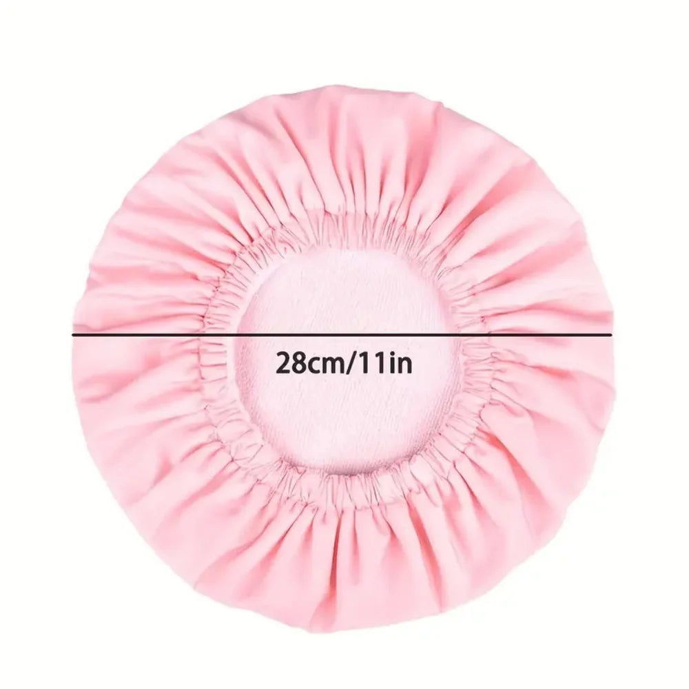 Reusable Shower Cap Dry Hair Function Suitable Women Microfiber Towel Zpaxo