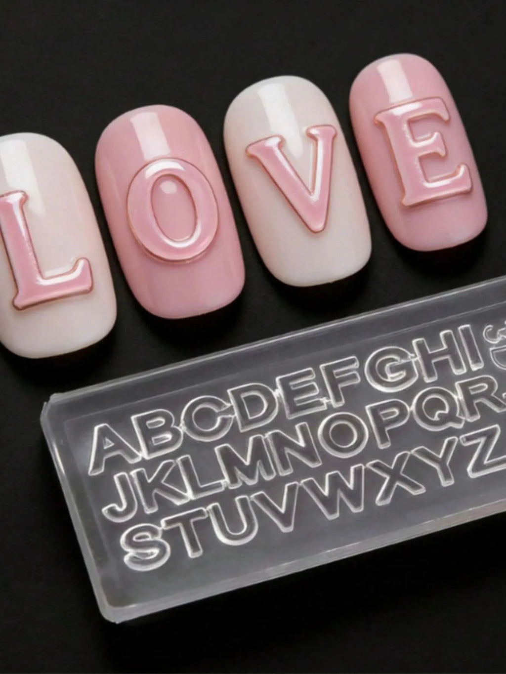 3D Silicone Nail Art Mold – Letters & Numbers Stamping Tool Nail Art Mold Zpaxo