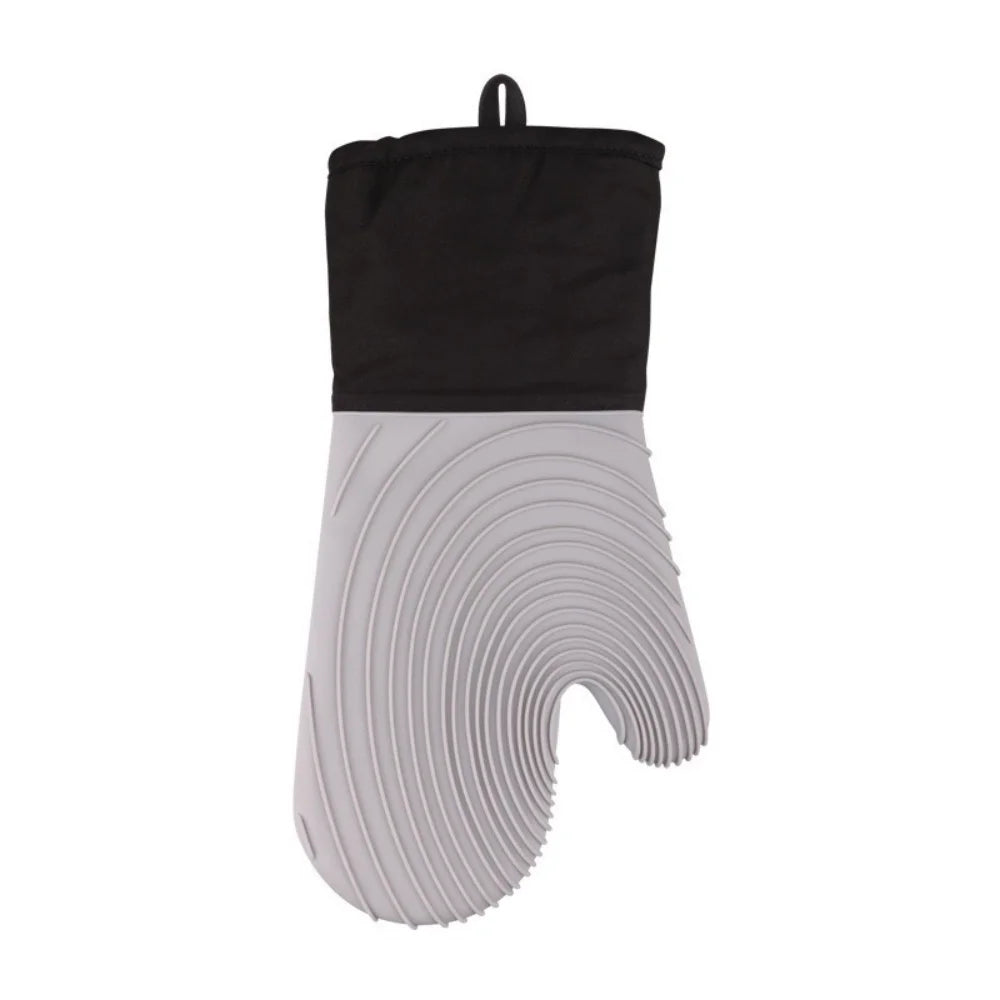 Silicone Oven Heat Insulation Gloves Suitable Cooking Baking Grilling Zpaxo Grey 1PC