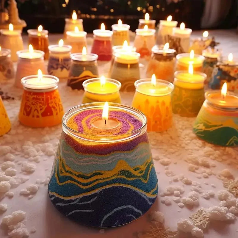 Colorful Pearl Sand Wax Candle Kit 20g + 5 Wicks – DIY Making Candle Making Kit Zpaxo