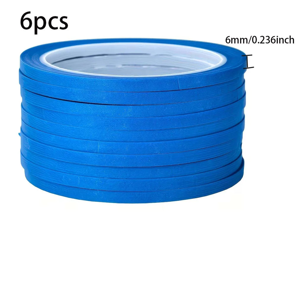 Blue Painters Masking Tape 3/6 Rolls – Crafts & Decorating Masking Tape Zpaxo 6pcs 6mm