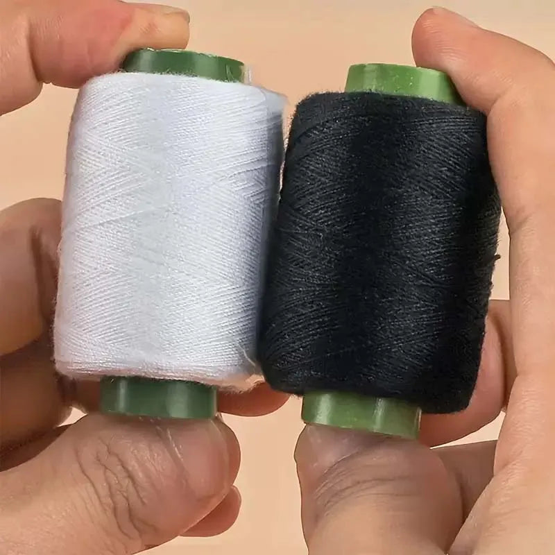 1 Set Durable Black/White Sewing Threads Assorted Hand Sewing Needles Embroidery Mending Accessories Sewing Crafts Zpaxo