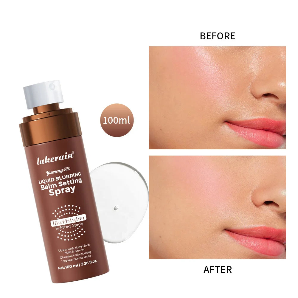 Liquid Blurring Balm Setting Spray Matte il Control Long Wear Mattifying Hydrating Non Drying Weightless Makeup Zpaxo