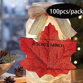 Artificial Fall Maple Leaves 50/100 Pcs – Autumn Party Decor Artificial Leaf Decor Zpaxo 100pcs