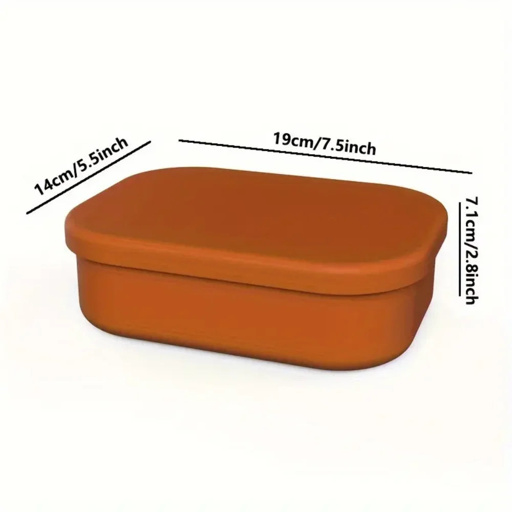 Silicone Lunch Box Reusable Container Suitable Adults Safe Use Zpaxo