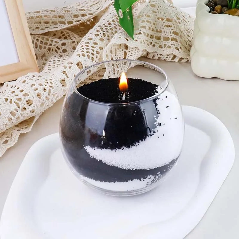 200g Pearled Candle Sand & 10 Wicks – Refillable Wax Granules Candle Wax Granules Zpaxo