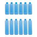 6 Pieces Reusable Ice Packs for Food Drink Cooling Ice Blocks for Hiking Picnic Beach travel ice freezer blocks Ice Brick Packs Zpaxo 12PCS 16cmx4cm