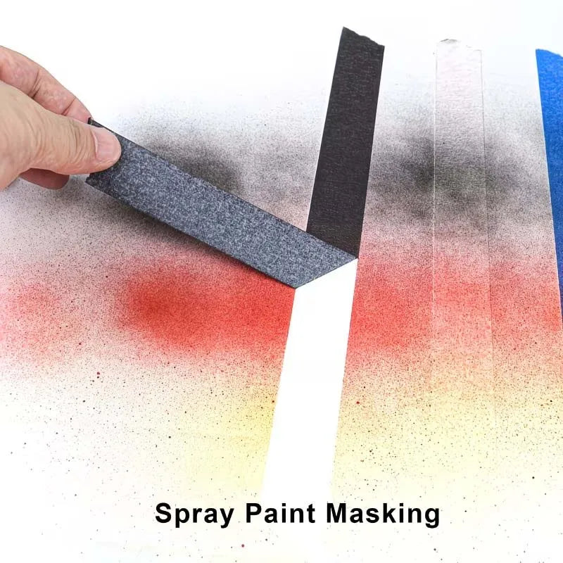 2-Pack Black Masking Tape 10mm x 3M – Art, Car & Beauty Masking Tape Zpaxo