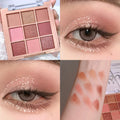 JUJU DREAM Warm Winter Brown Shadow 9 Colors Eyeshadow Matte Pearlescent Brightening Atmosphere Korean Series Zpaxo 01