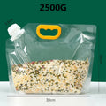 Grain Rice Bags Sealed Storage Containers Lids Moisture Prevention Zpaxo 5PCS 2500G