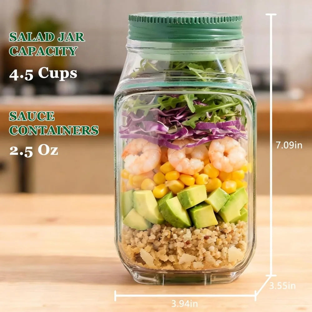 Can Side-opening Salad Making Storage Tool Convenient Lunch Container Zpaxo
