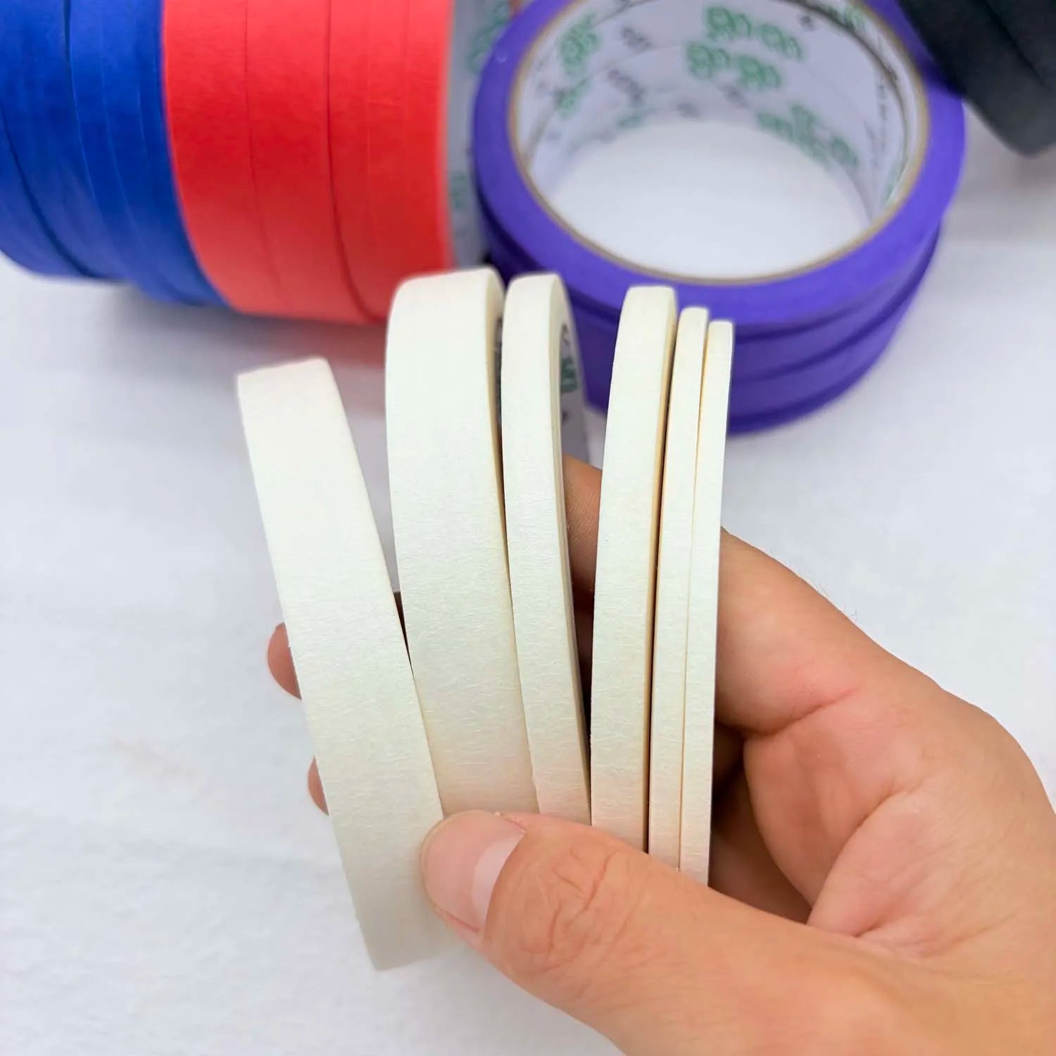 Masking Tape for Painting & Crafts – 3/6 Rolls Artist Tape Painter Masking Tape Zpaxo