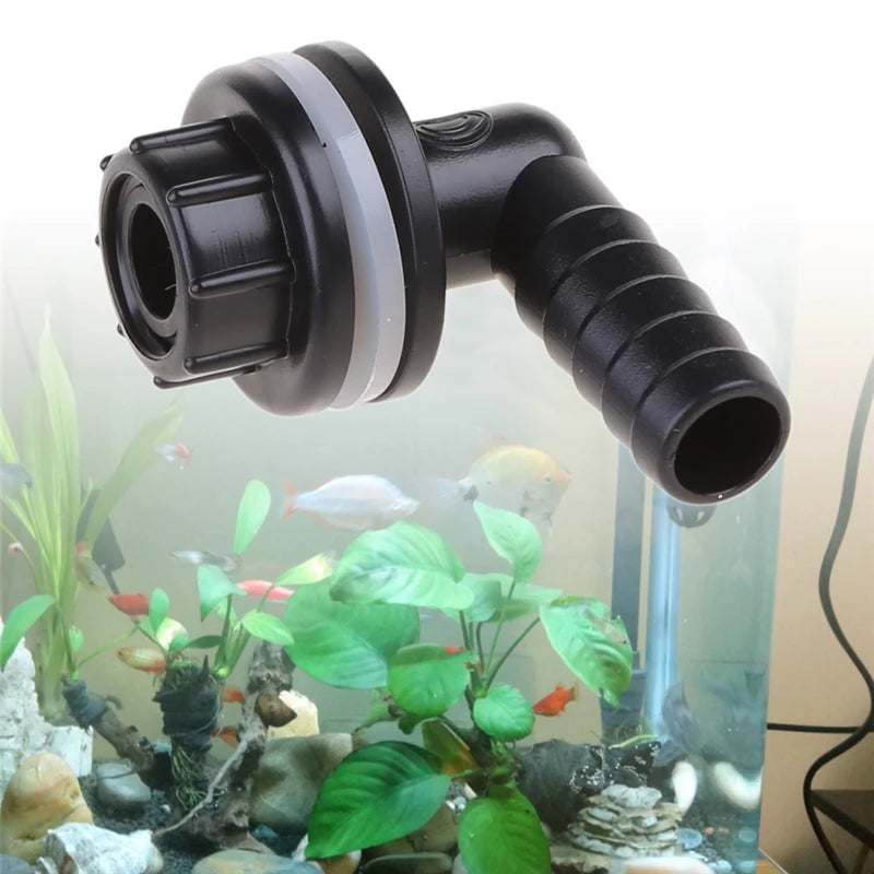 Plastic Tank Connector Waterproof Water Drainage Joints Aquarium Accessories Fish Tank Pipe Spare Parts For Fish Pets Zpaxo Default Title