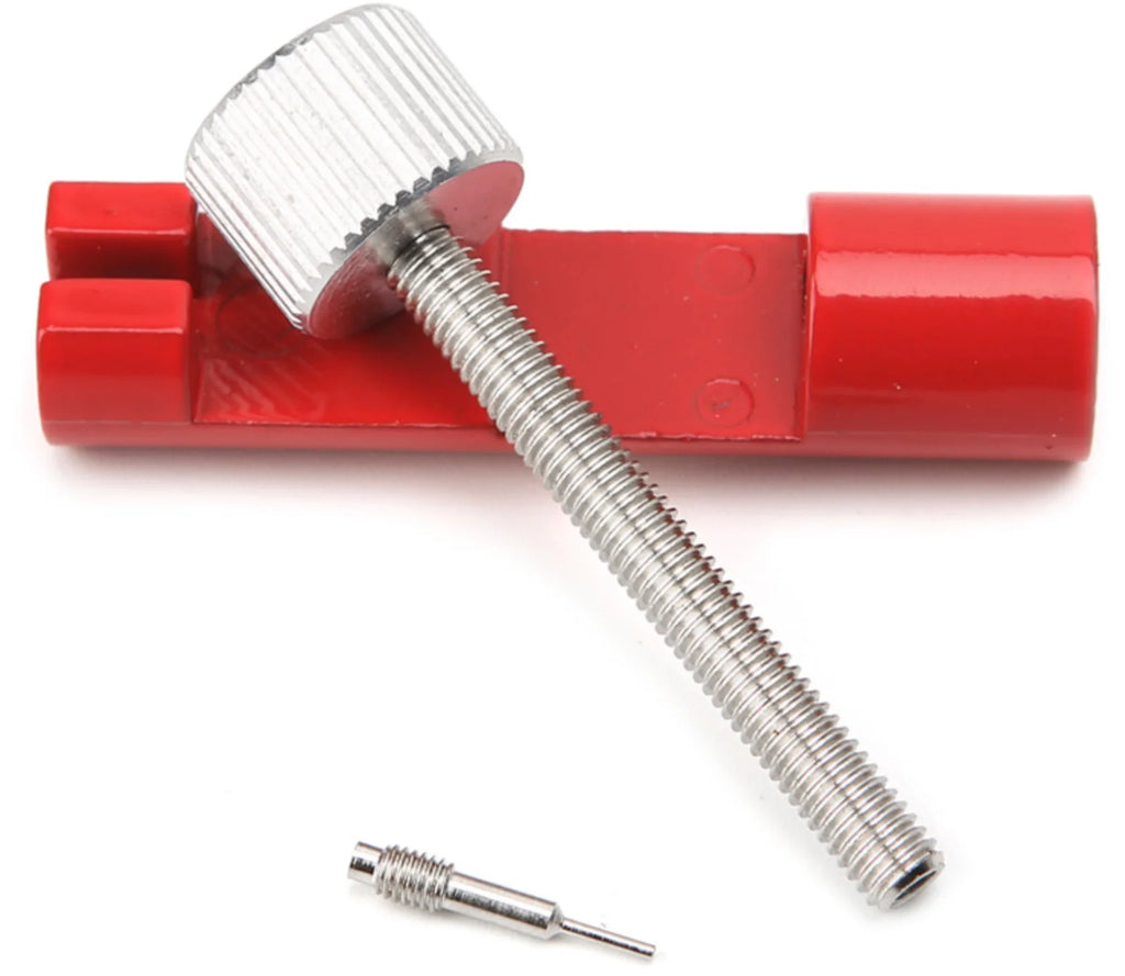 Red Metal Adjuster Watch Band Strap Bracelet Link Pins Remover Repair