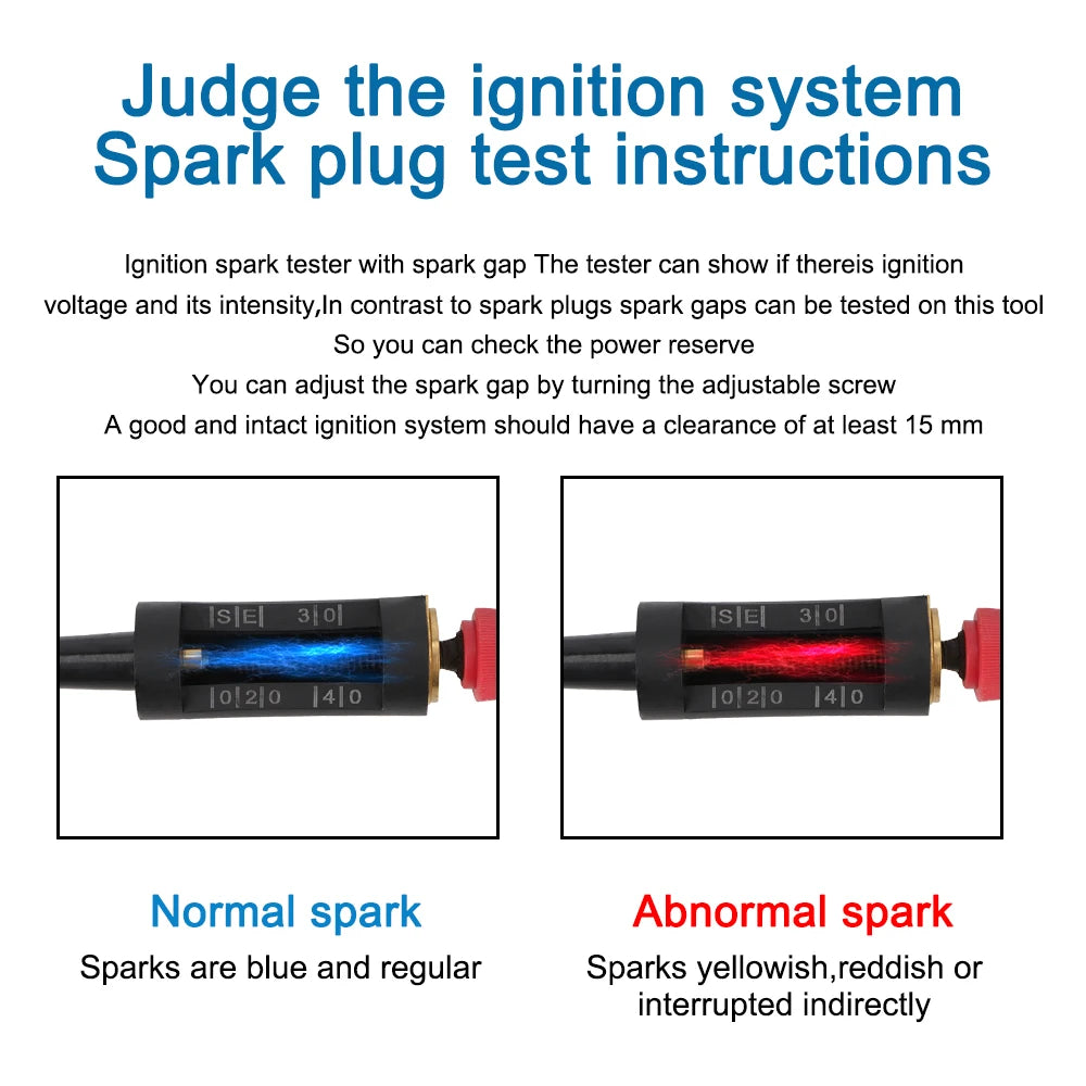 In Line Car Circuit Diagnostic Coil Engine Ignition System Spark Plug Tester Autos Adjustable Ignition Coil Tester Zpaxo