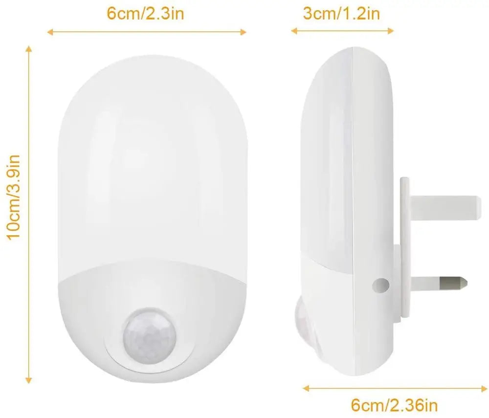 LED Night Light Infrared Control Body Motion Sensor Auto On/Off Wall Lamp For Baby Kids Bedroom Socket EU/US /UK Plug 90-260V Zpaxo