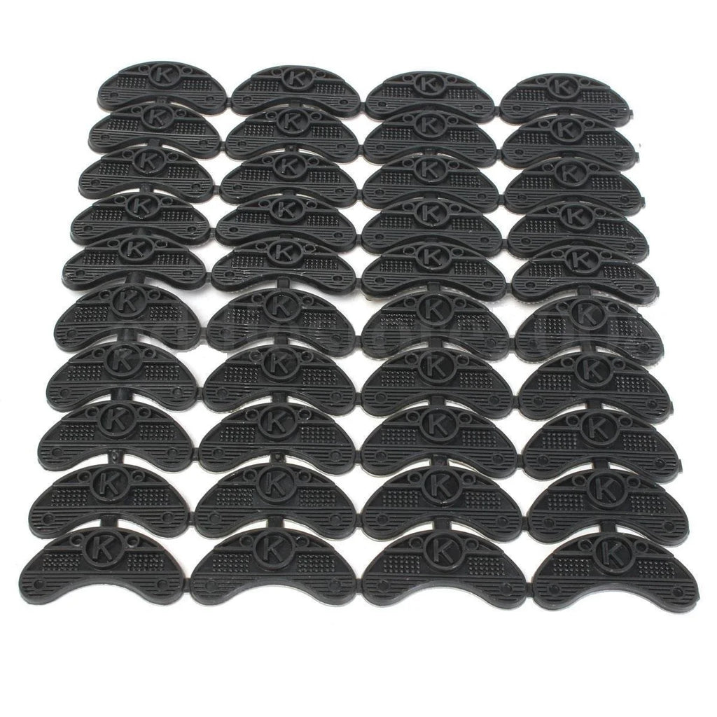 10 Pairs Black Rubber Sole Replacement Heel Savers Toe Plates Tap DIY