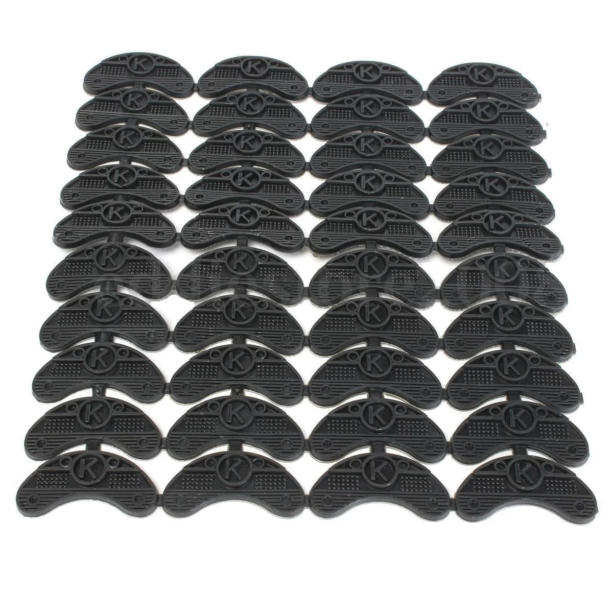 10 Pairs Black Rubber Sole Replacement Heel Savers Toe Plates Tap DIY
