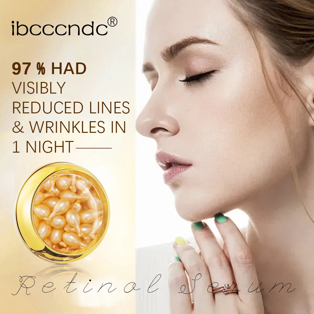 Retinol Capsules Face Serum – 30pc Anti-Aging Moisturizer Retinol Face Serum Zpaxo