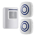 Motion Sensor Alarm 38 Chime Tunes Long Range Wireless Driveway Alarm Indoor Home Security System Electric Doorbells Zpaxo 1 sensor 2 receivers UK