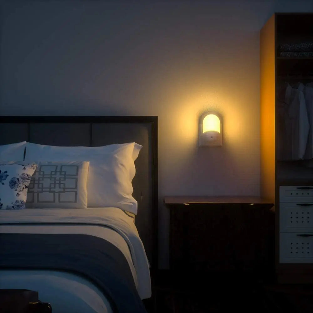 Light Sensor Control Mini LED Night Light for Dark Night Children Bedroom Bedside Lamp with EU/US/UK Plug Baby Sleeping Light Zpaxo