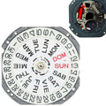 Dual Calander Japan SII TMI VJ43 3Hands Quartz Watch Replacement
