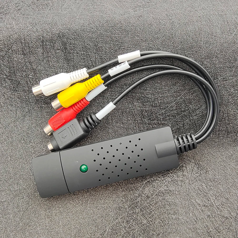 USB Video Capture Device USB 2.0 to RCA Cable Adapter for Video TV DVD VHS DVR Capture Adapter Support for Win10 Zpaxo