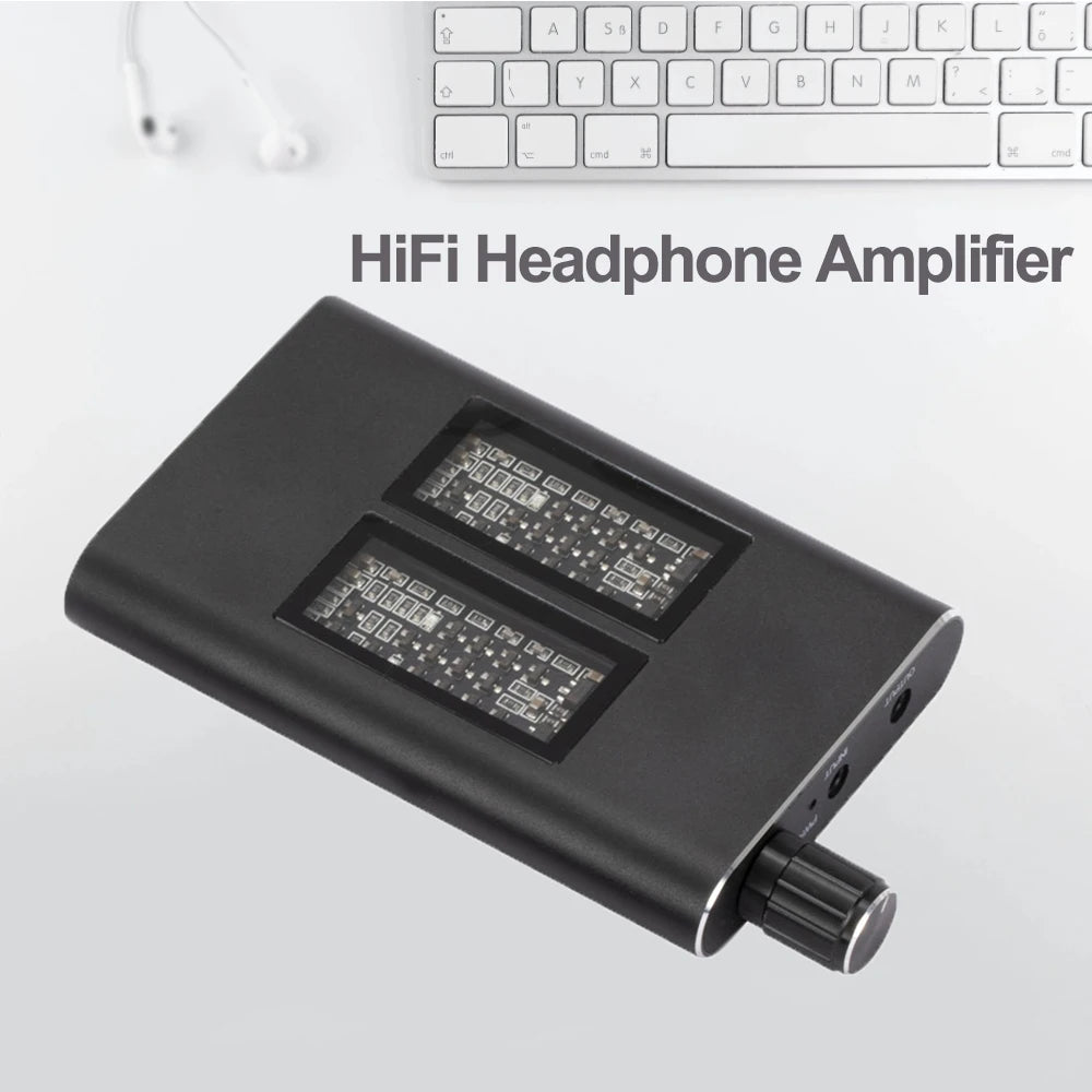 Rechargeable Hifi Headphone Amplifier AUX Audio Earphone Amp Music Zpaxo