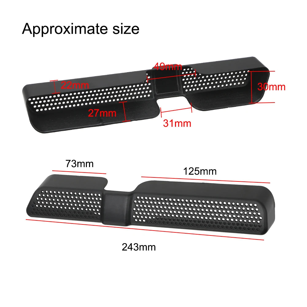ABS Dustproof For Skoda Kodiaq 2016 2017 2018 2PCS/Set Car Air Outlet Cover Back Seat Under Ventilation Car Vent Cover Zpaxo