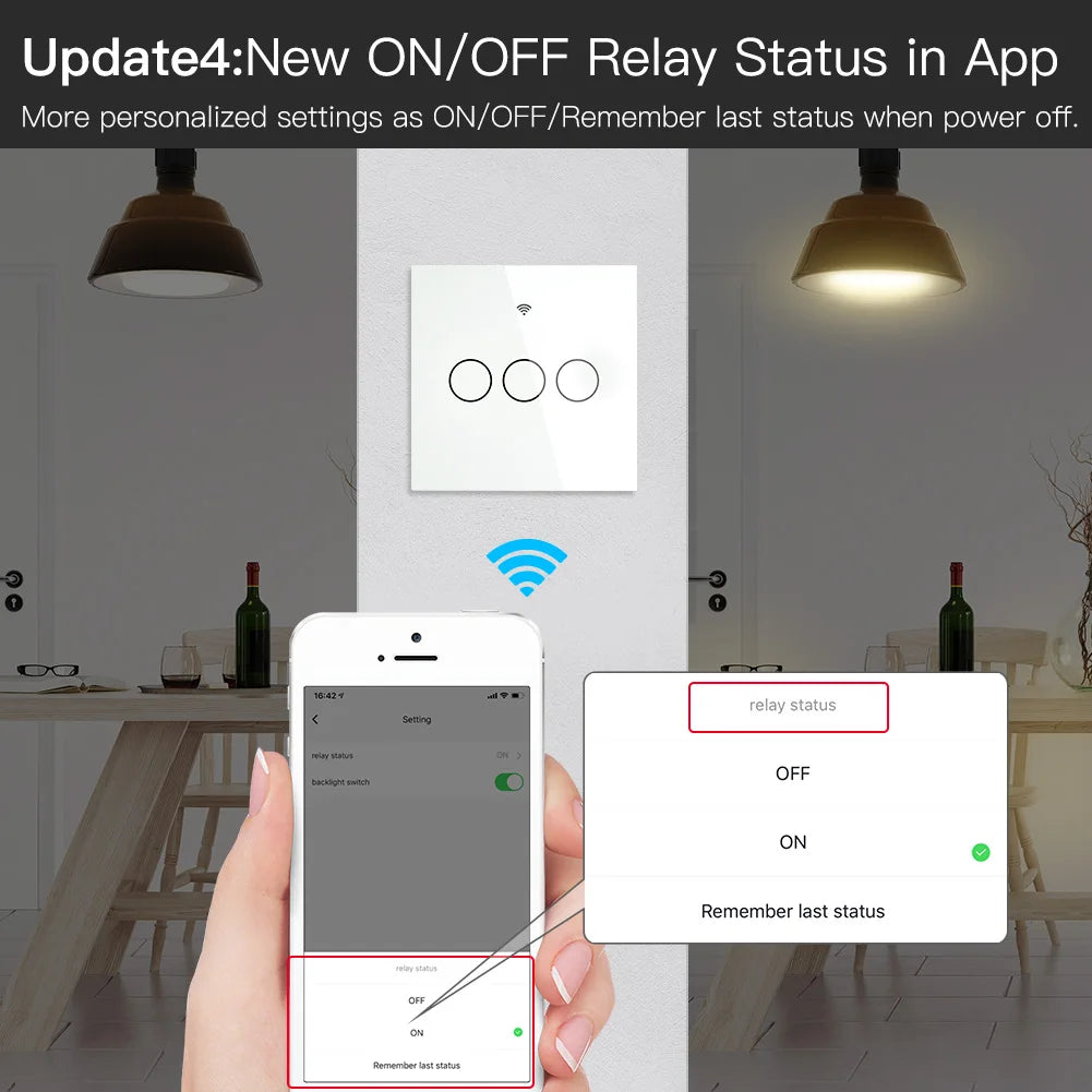 Wall White Touch Light Switch ZigBee EU No Neutral Capacitor Required 1 2 3 Gang Tuya Smart Life Works With Alexa Google Home Zpaxo