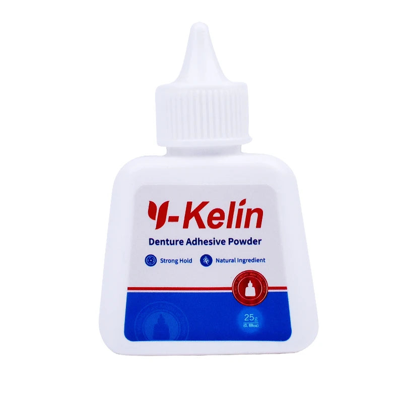 Y-Kelin Denture Adhesive Powder 25g | Zinc-Free Strong Hold Denture Adhesive Powder Zpaxo