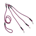 Heavy Duty Triple Pet Dogs Leash Coupler Lead Nylon Soft Handle