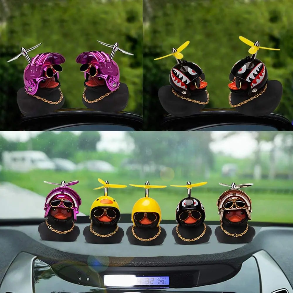 Car Cute Duck Helmet Broken Wind Small Yellow Bike Motorcycle Riding