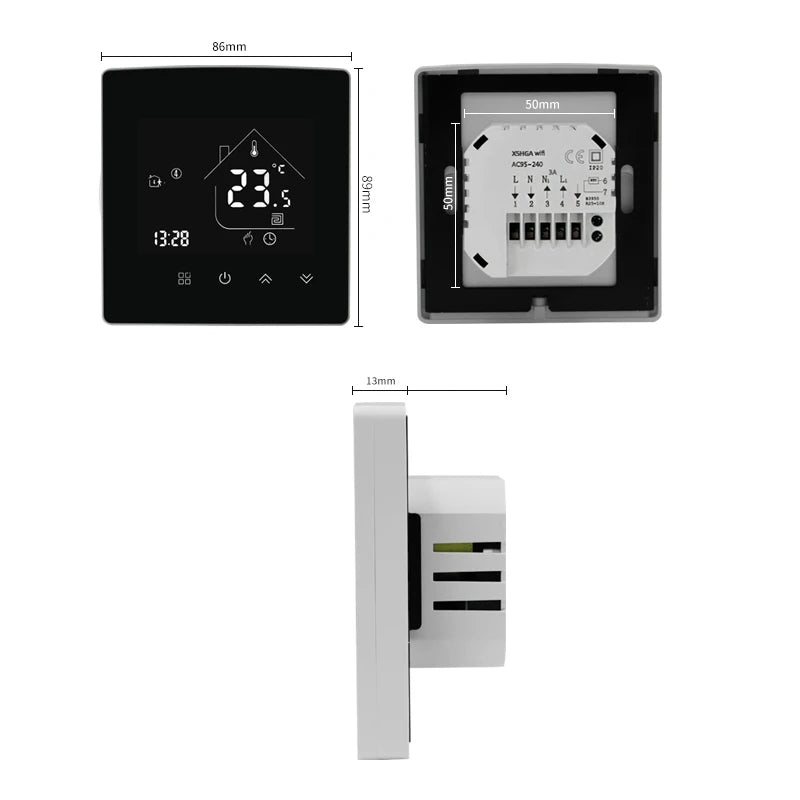 WiFi Thermostat Temperature Controller Water/Electric Floor Heating Gas Boiler 25A Smart Life Tuya Control Alexa Google Home Zpaxo