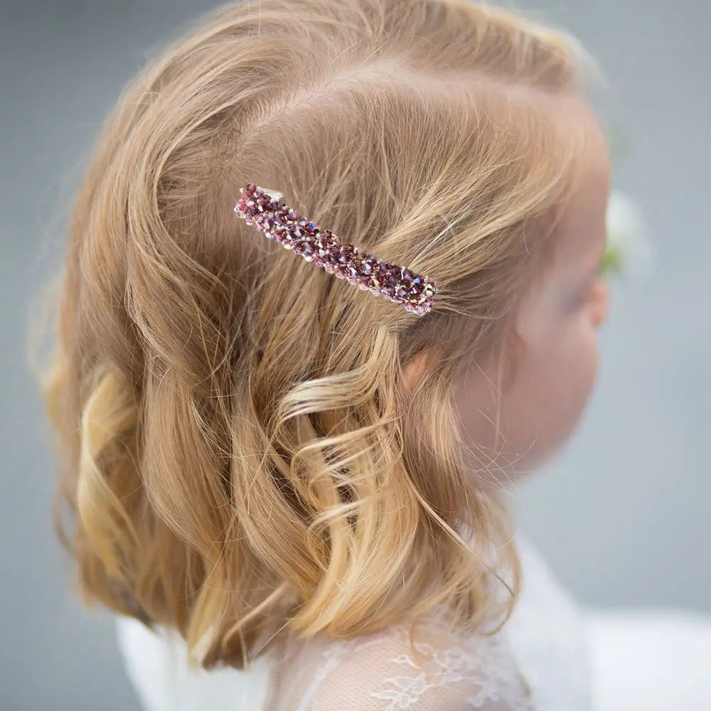 Fashion Elegant Crystal Diamond Hair Clips Women Girls Geometric Zpaxo