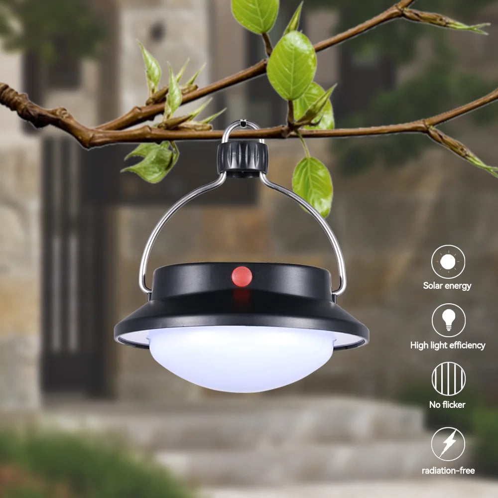 Solar Camping Light 630 Lm Portable Lantern Outdoor Waterproof Hiking Zpaxo