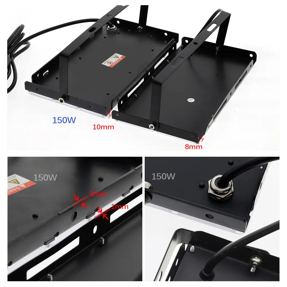 LED Flood Lights Outdoor Waterproof 50W 100W 150W 220V Remote Zpaxo